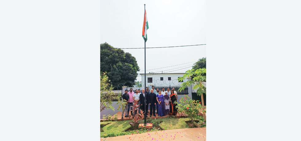 Celebration of Independence Day at Embassy of India, Sao Tome on 15 August 2024